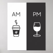 Koffie en wijn - am/m poster (Voorkant)
