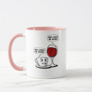Koffie en wijn houden me meer van me mok