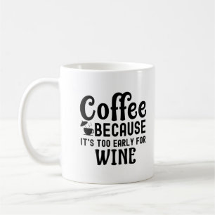 Koffie en wijn Mok-een charmant cadeau voor elke O Koffiemok