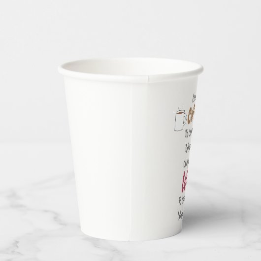 Koffie en wijn papieren bekers (Rechts)