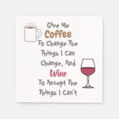 Koffie en wijn servet (Voorkant)