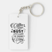 Koffie en wijn sleutelhanger (achterkant)