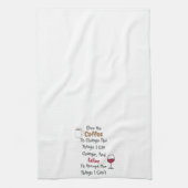 Koffie en wijn theedoek (Verticaal)