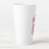 Koffie- en wijnovers Citaat-Bourgogne Latte Mok (Voorkant)