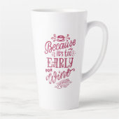 Koffie- en wijnovers Citaat-Bourgogne Latte Mok (Rechts)