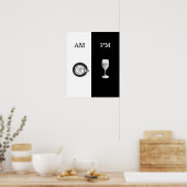 Koffie en wijnposter poster (Keuken)