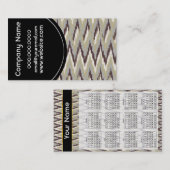 Koffie en Wijze Tribal ZigZag Patroon Visitekaartje (Voorkant / Achterkant)