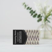 Koffie en Wijze Tribal ZigZag Patroon Visitekaartje (Staand voorkant)