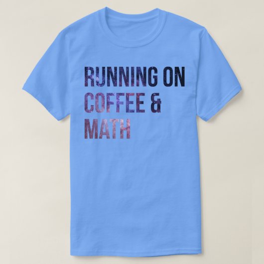 Koffie en Wiskunde 1 T-shirt (Design voorkant)