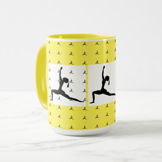 Koffie en Yoga Mok (Voorkant links)