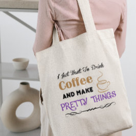 Koffie en  zaken tote bag