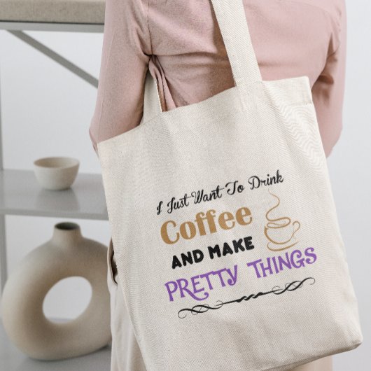 Koffie en zaken tote bag