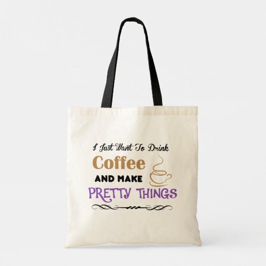 Koffie en zaken tote bag (Achterkant)