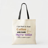 Koffie en zaken tote bag (Voorkant)