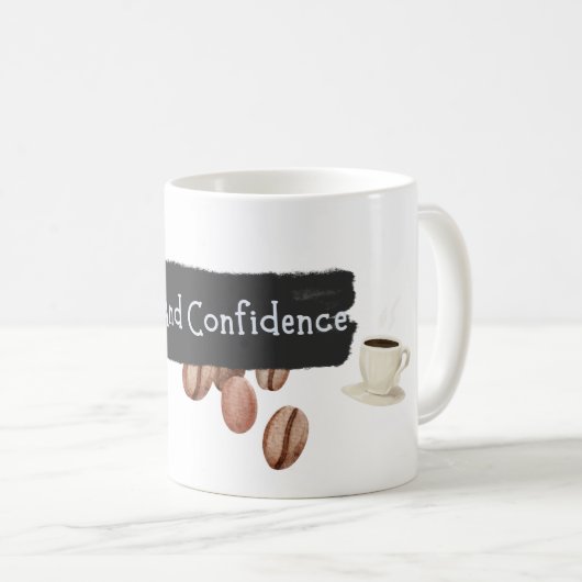 Koffie en Zelfvertrouwen Koffiemok (Voorkant rechts)