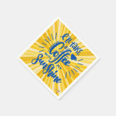 Koffie en zonneschijn servet (Hoek)