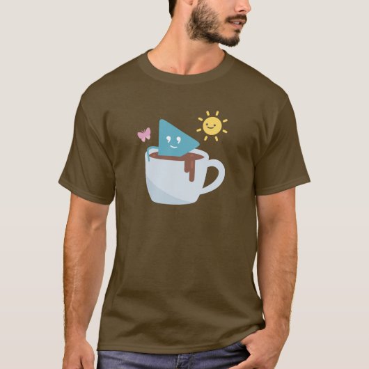 Koffie en zonneschijn t-shirt (Voorkant)