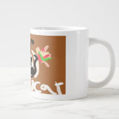 Koffie en zwarte kat grote koffiekop (Rechts)