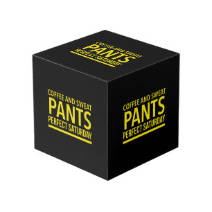 Koffie- en zweetbroek perfect zaterdag kubus