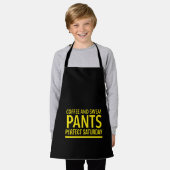 Koffie- en zweetbroek perfect zaterdag schort (Gedragen)