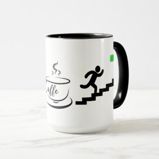 Koffie Energie Batterij Niveau Ontwerp Mok