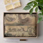 Koffie - ephemercollage - weefselpapier tissuepapier (Geschenk)