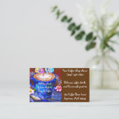 Koffie espresso latte shop visitekaartje (Staand voorkant)