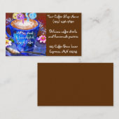 Koffie espresso latte shop visitekaartje (Voorkant / Achterkant)