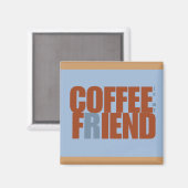 Koffie Fiend Rechthoek Magneet (Voorkant / Achterkant)