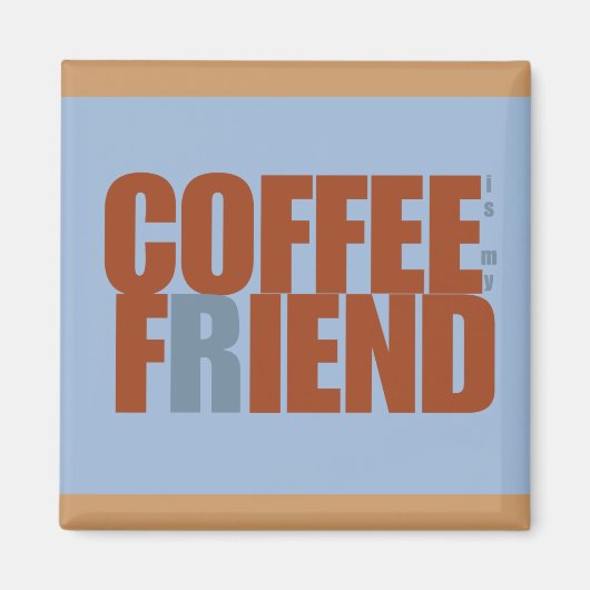 Koffie Fiend Rechthoek Magneet (Voorkant)