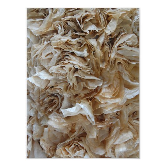 Koffie Filter Fiber Art Foto Afdruk (Voorkant)