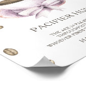 KOFFIE - fopspeen jacht baby shower spel Poster (Hoek)