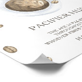 KOFFIE - fopspeen jacht baby shower spel Poster (Hoek)