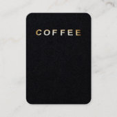 Koffie Foto Bord Tekst Visitekaartje (Voorkant)