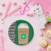 Koffie Frap Modern Chic Leuk Verjaardagsfeest Papieren Bordje (Feest)
