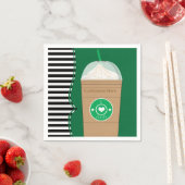 Koffie Frap Modern Chic Leuk Verjaardagsfeest Servetten (Insitu)