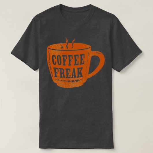 Koffie Freak T-shirt (Design voorkant)