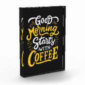 Koffie gaat morgenochtend van start met koffie fotoblokken (Links)