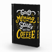 Koffie gaat morgenochtend van start met koffie fotoblokken (Rechts)