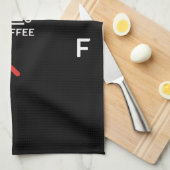 Koffie Gauge Keuken Handdoek – Leuke handdoek (Quarter Fold)