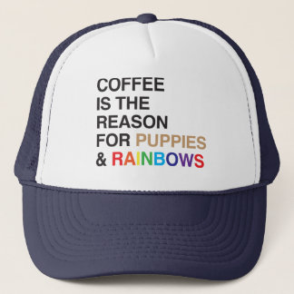 Koffie gearomatiseerde regenboog trucker pet