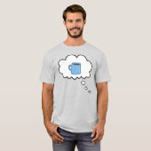 Koffie Gedachte Bubble T-shirt (Voorkant volledig)