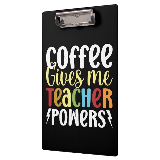 Koffie geeft me doctoraalbevoegdheden klembord (Links)