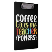 Koffie geeft me doctoraalbevoegdheden klembord (Rechts)