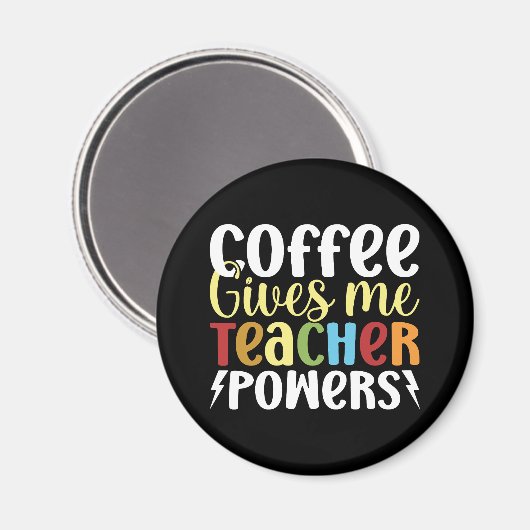 Koffie geeft me doctoraalbevoegdheden magneet (Voorkant / Achterkant)