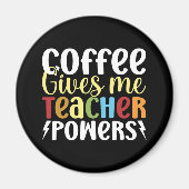 Koffie geeft me doctoraalbevoegdheden magneet (Voorkant)