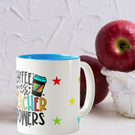 Koffie geeft me leraar krachten Mok