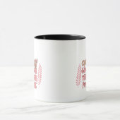 Koffie geeft me leraarskrachten Retro Bubble Typog Mok (Midden)