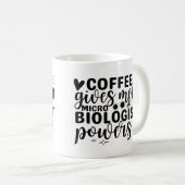 Koffie geeft me microbiologische macht koffiemok (Voorkant rechts)
