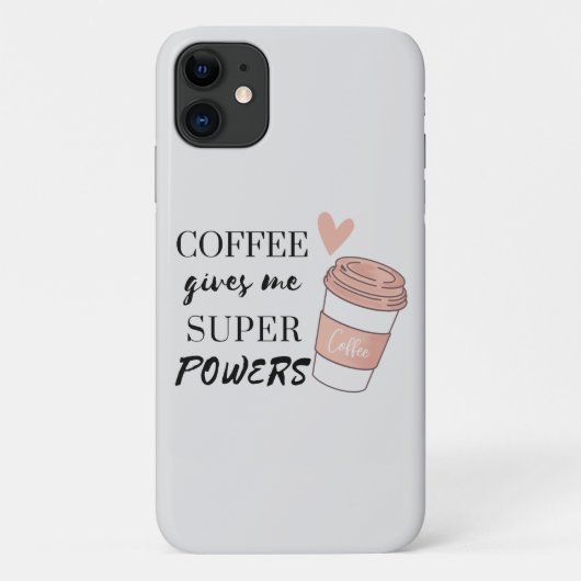 Koffie geeft me superkrachten Case-Mate iPhone case (Achterkant)
